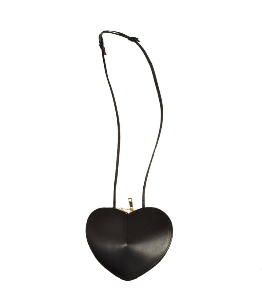 Genuine leather heart shaped bag