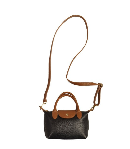 Genuine leather 2-tone bag