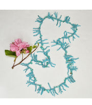 Coral stone string necklace