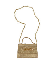 Genuine leather horse bit mini bag