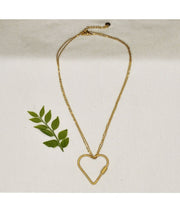 Big heart pendant necklace 