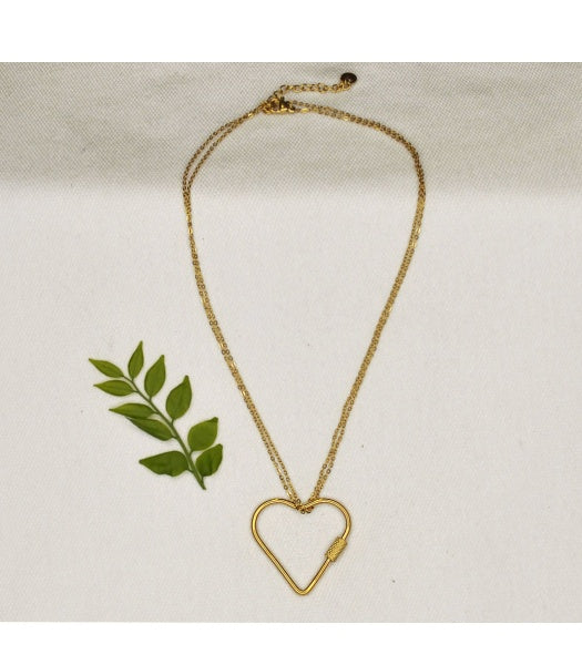 Big heart pendant necklace 