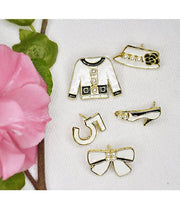 Designer inspired 5 piece brooch set