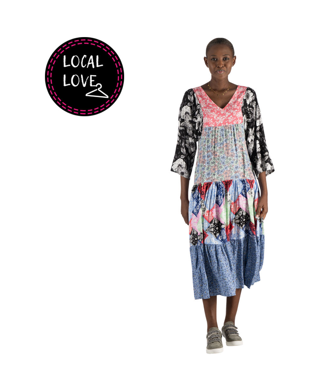 Nicci Bandana Isabella tiered dress