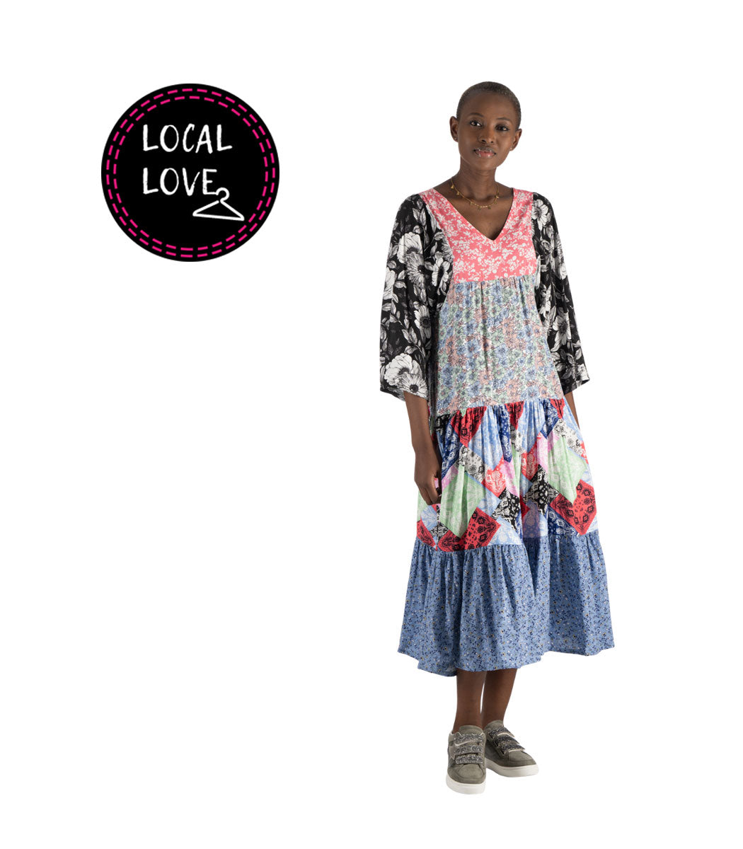 Nicci Bandana Isabella tiered dress