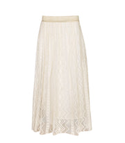 Diamond print mesh skirt