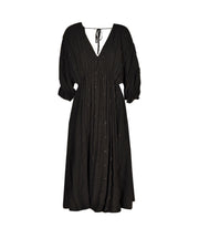 Flocked dots lurex dress