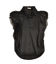 Frill sleeve layered blouse