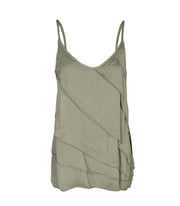 Diagonal layered silky top