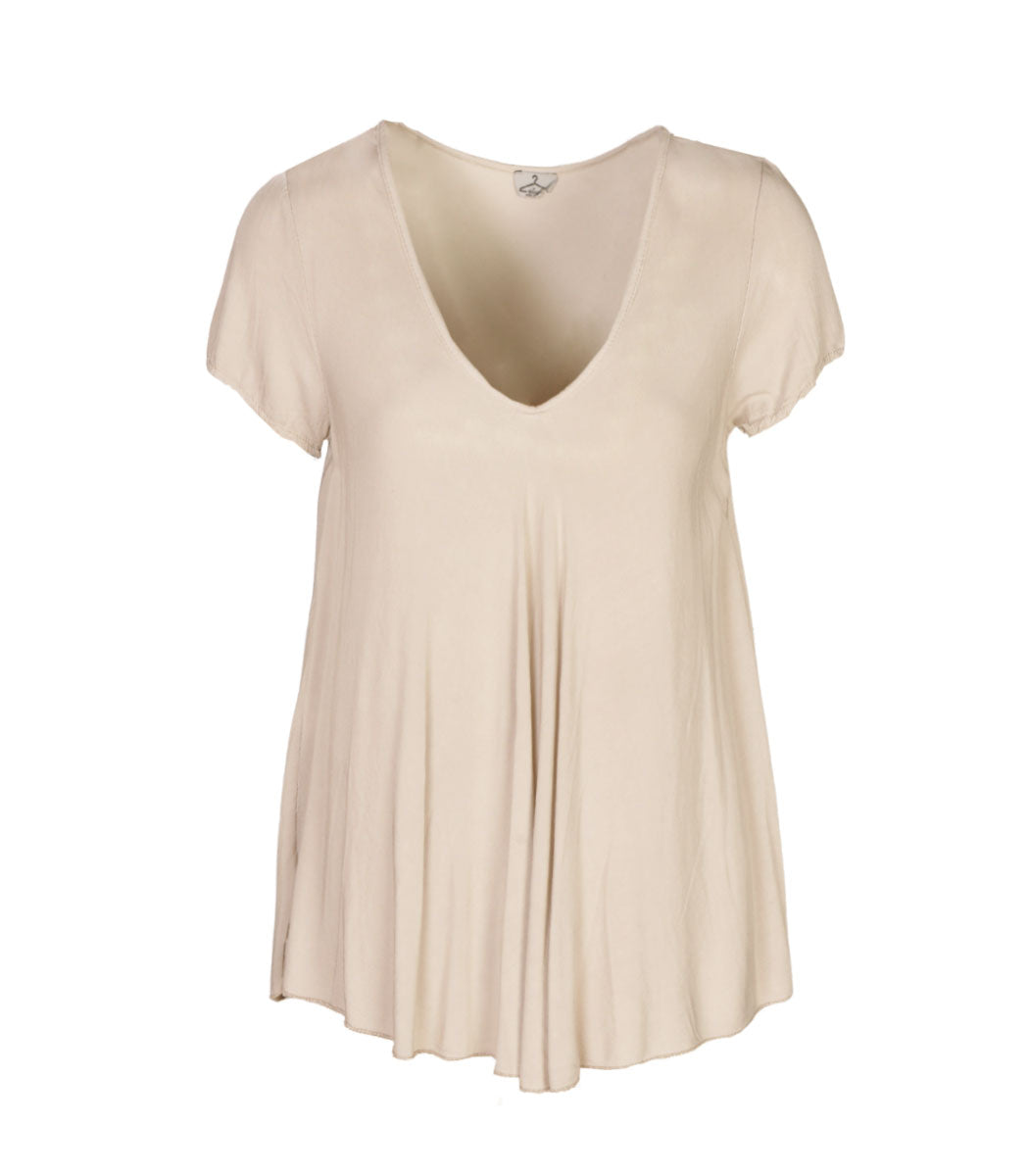 V-neck swing top