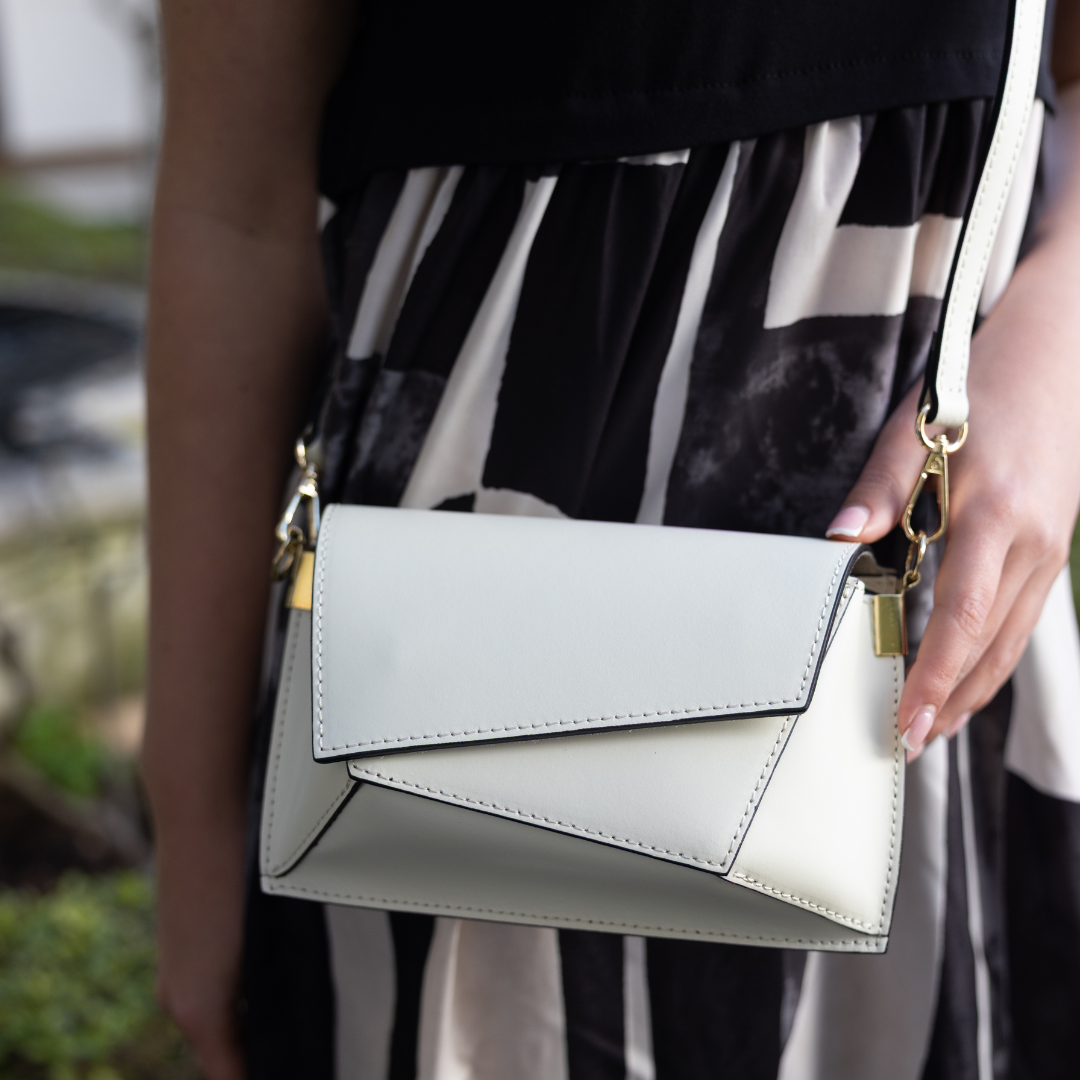 Genuine leather origami bag