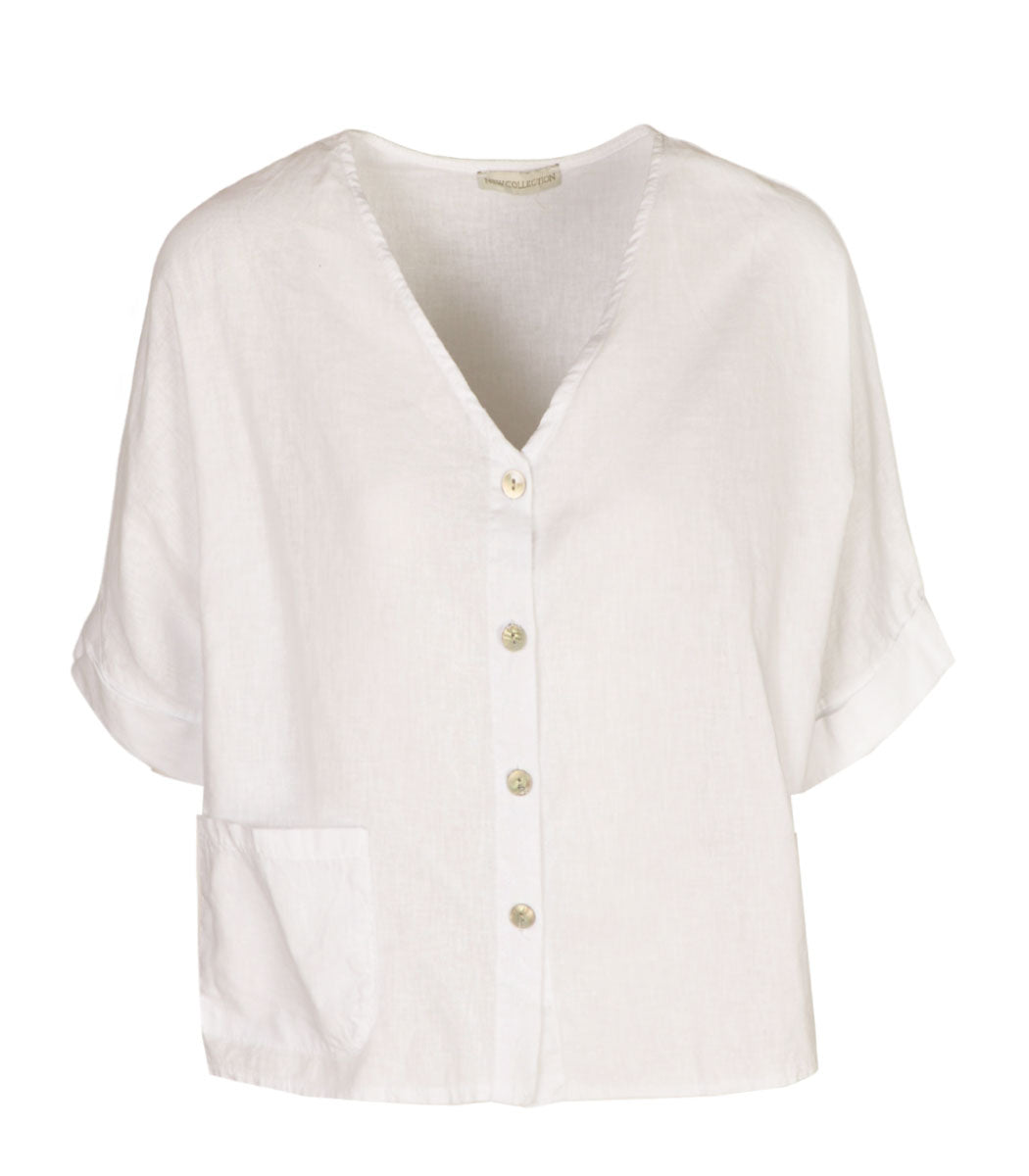 Pocket detail linen cardi