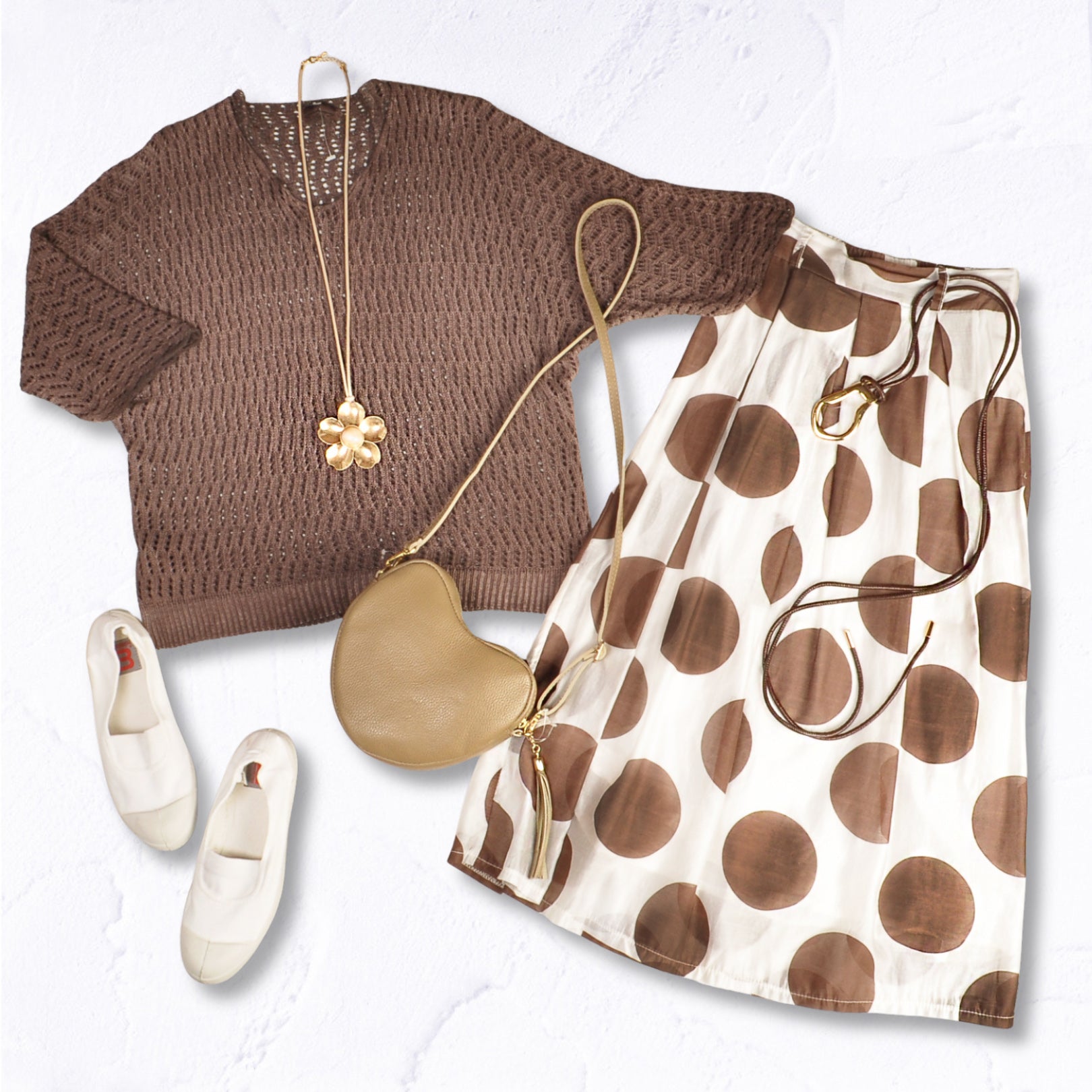 Giant polka dot skirt