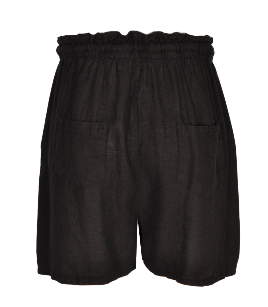 100% Linen front pocket shorts