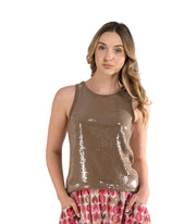 Sequin vest