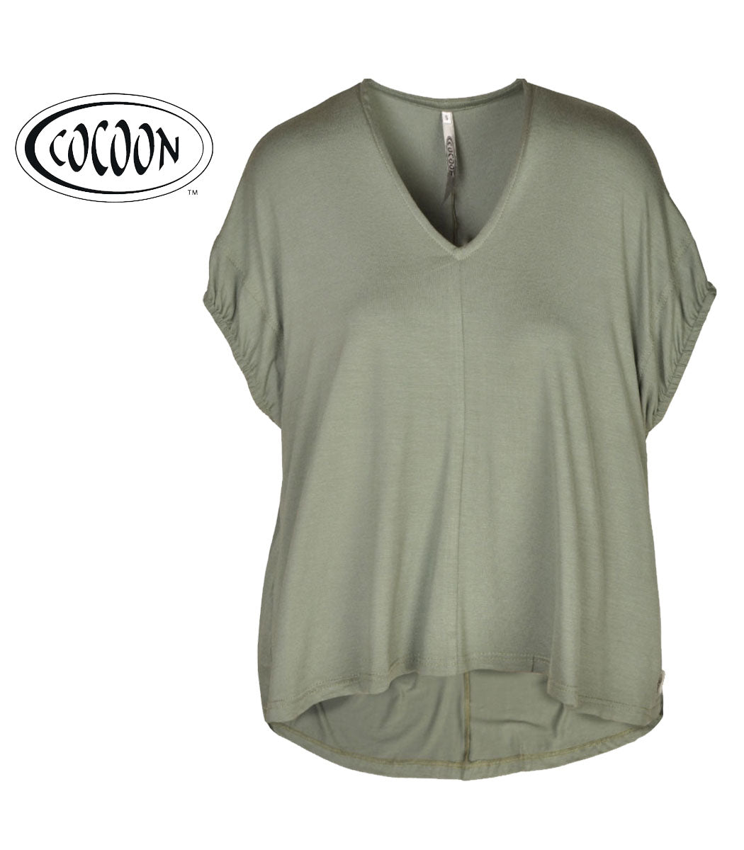 Cocoon Rosebud Primrose elastic sleeve top