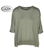 Cocoon Rosebud Roselyn raw-edge top