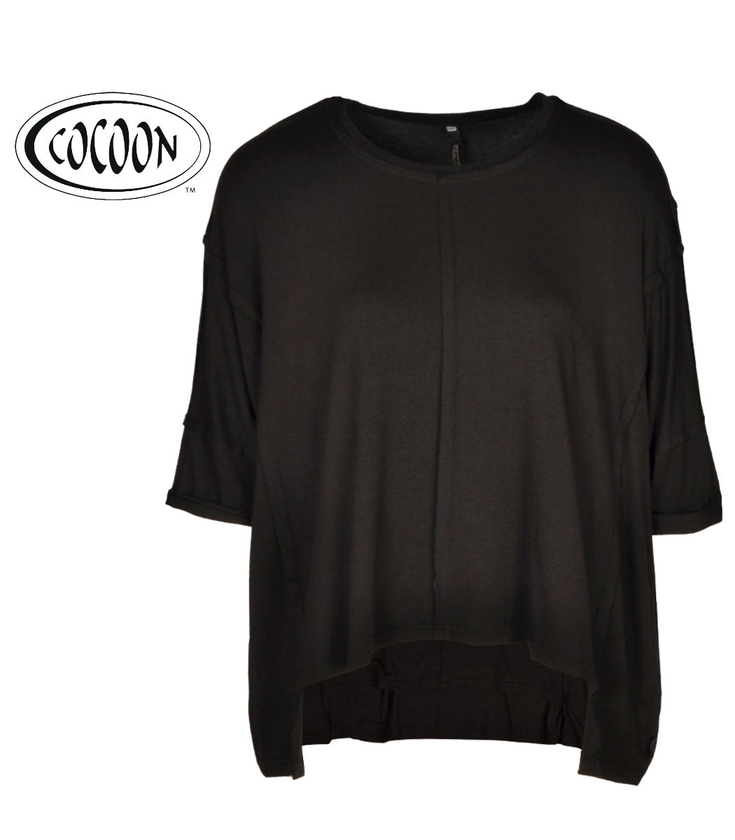 Cocoon Rosebud Roselyn raw-edge top
