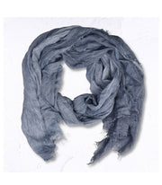 Overdyed raw-edge scarf