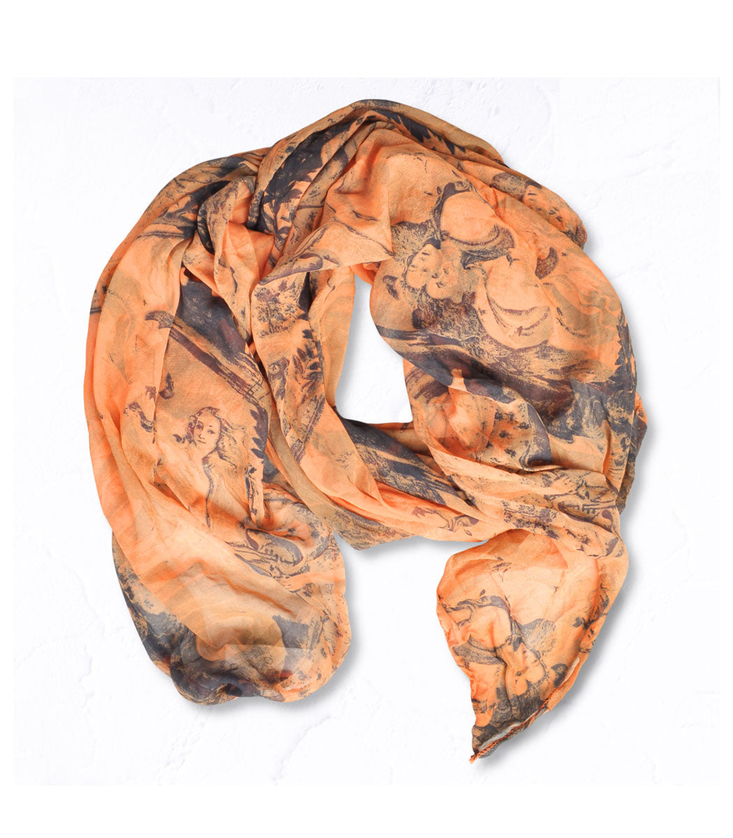 Birth Of Venus print scarf