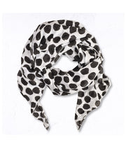 Polka dot print scarf