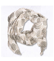 Swirl print scarf