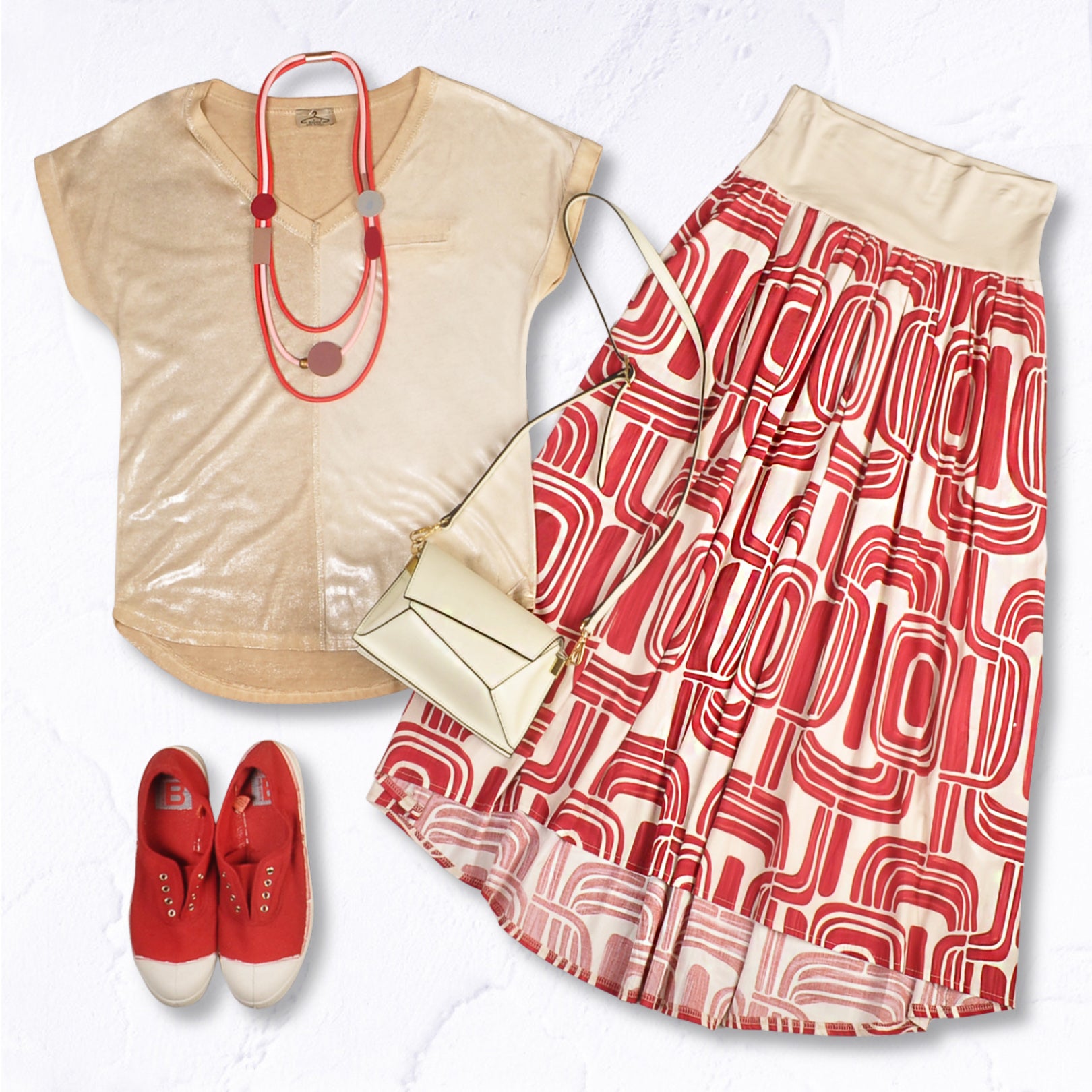 Overdyed shimmer lurex top