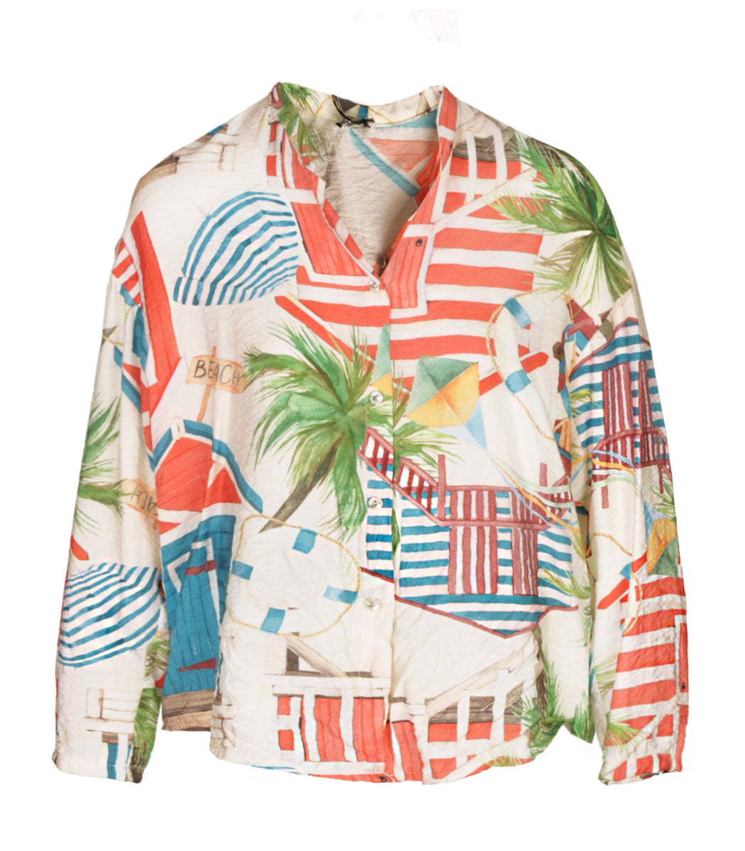 Beach print shirt