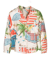 Beach print shirt