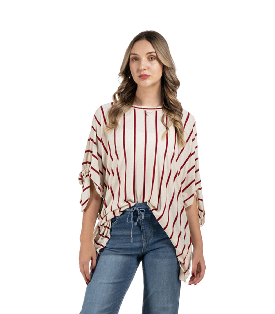 Oversized striped top