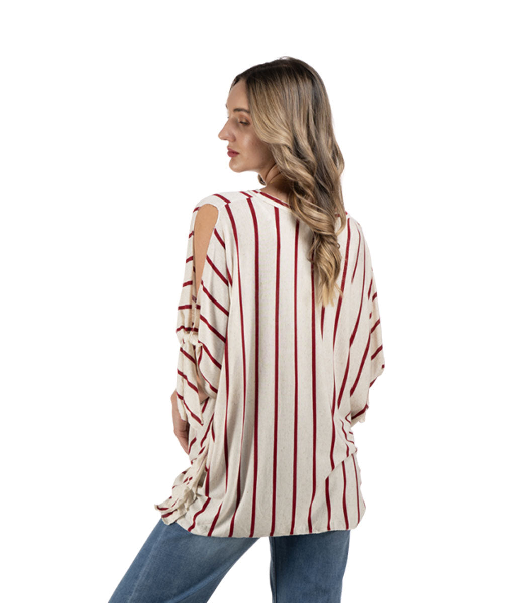 Oversized striped top