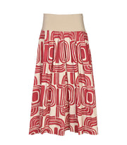 Geometric print skirt