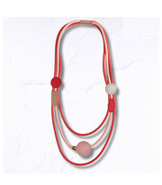 Multi string shape necklace