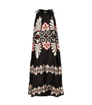 Egyptian fan print dress