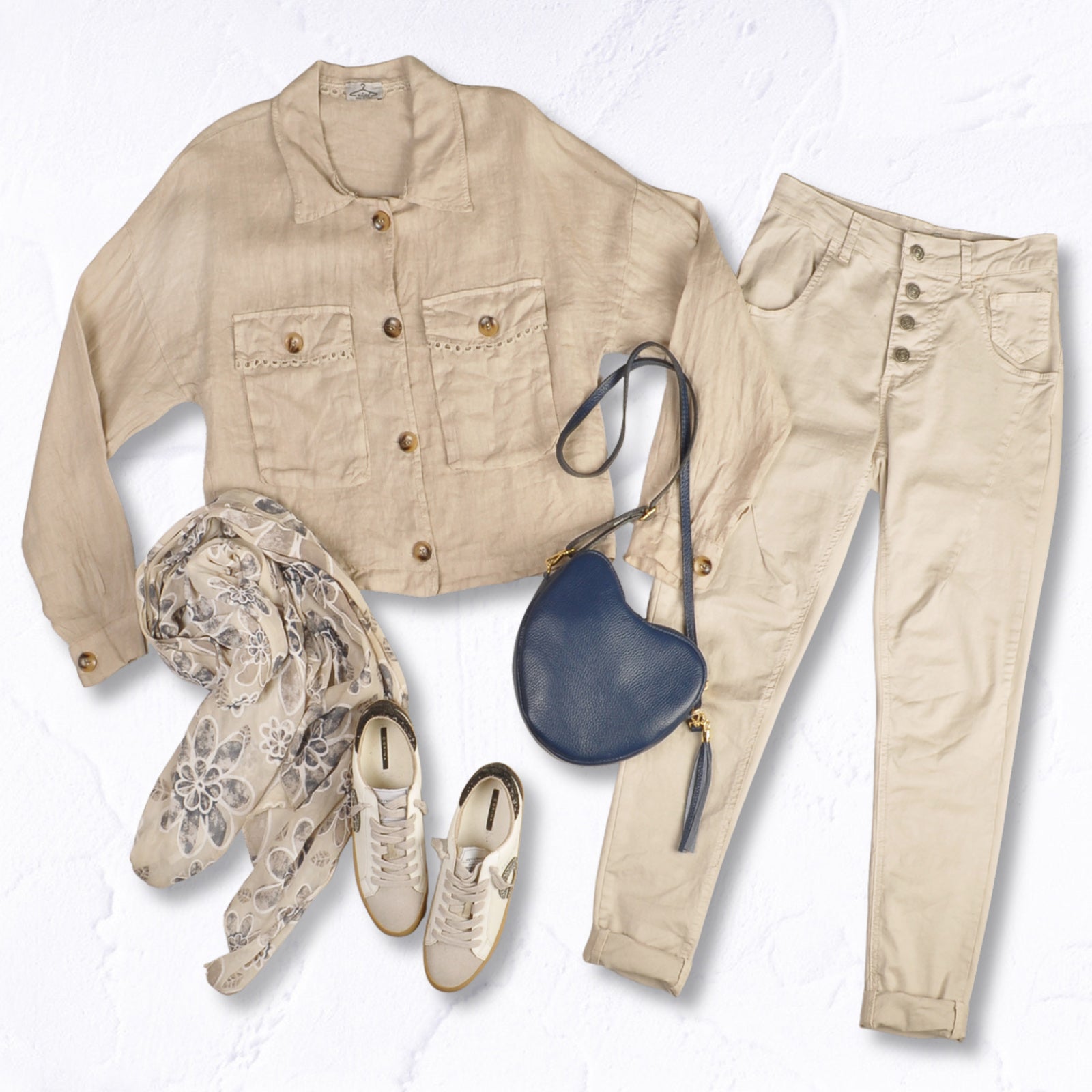 100% Linen pocket detail jacket