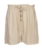 100% Linen front pocket shorts