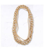 Interlocked rubber necklace