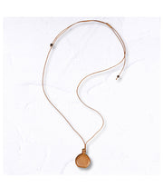 Wooden bottle pendant necklace