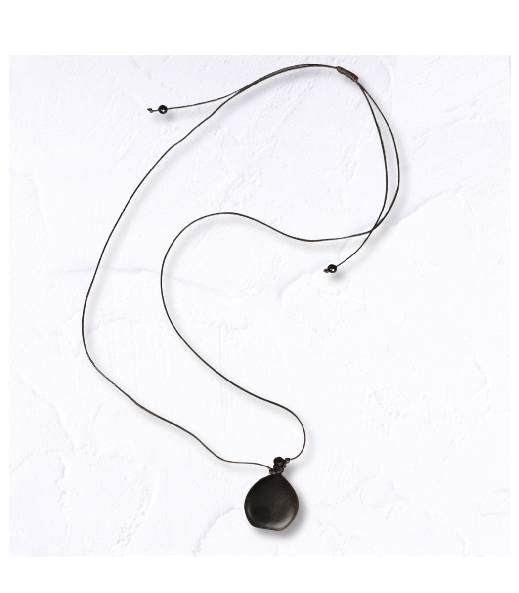 Wooden bottle pendant necklace