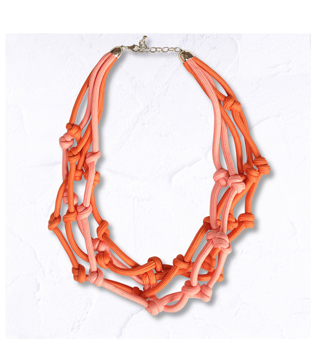 Multi rope knot necklace