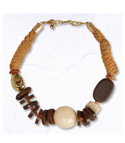 Giant wooden circle choker
