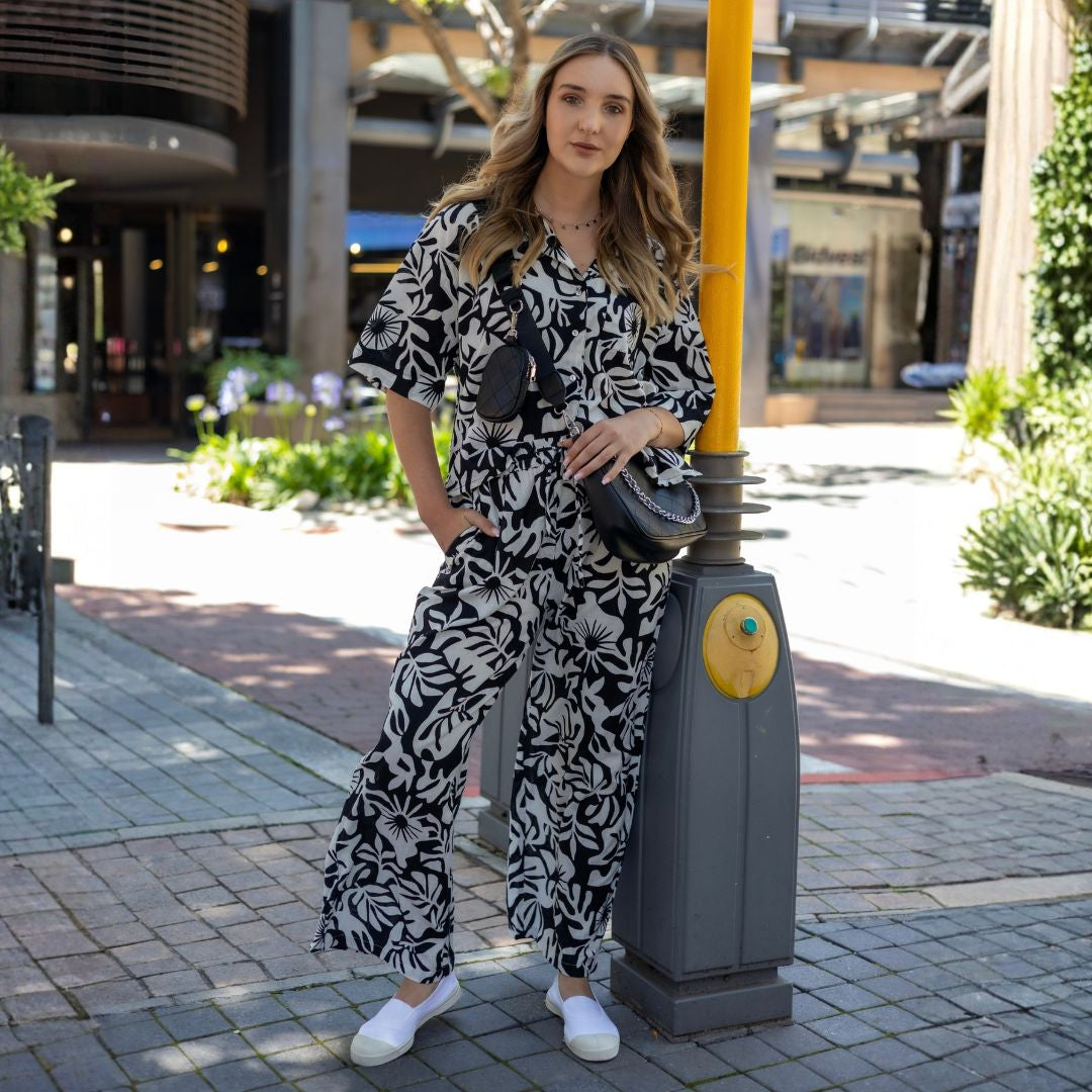 Matisse print linen shirt