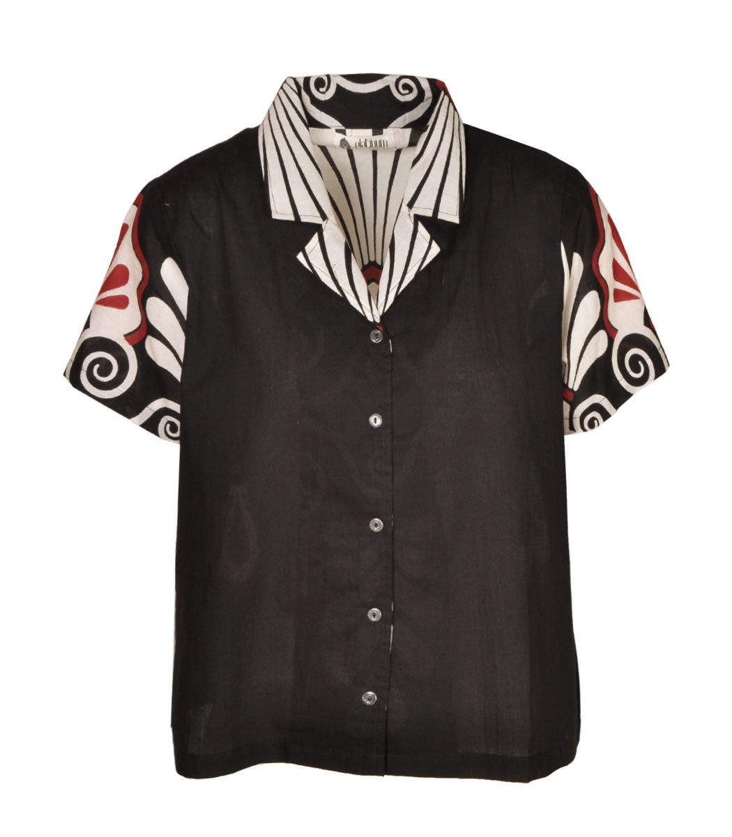 Egyptian fan print shirt