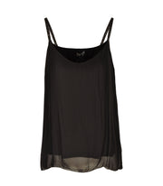 Double layer sheer lurex top