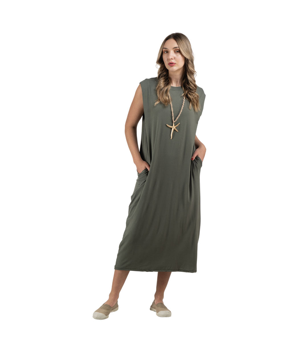 Tuck sleeve t-shirt dress
