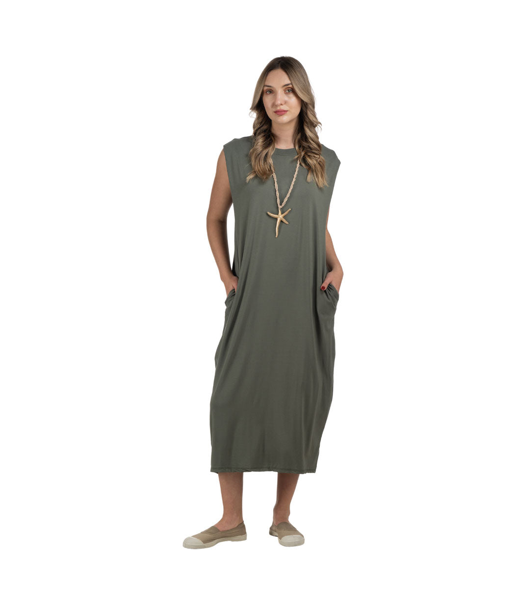 Tuck sleeve t-shirt dress