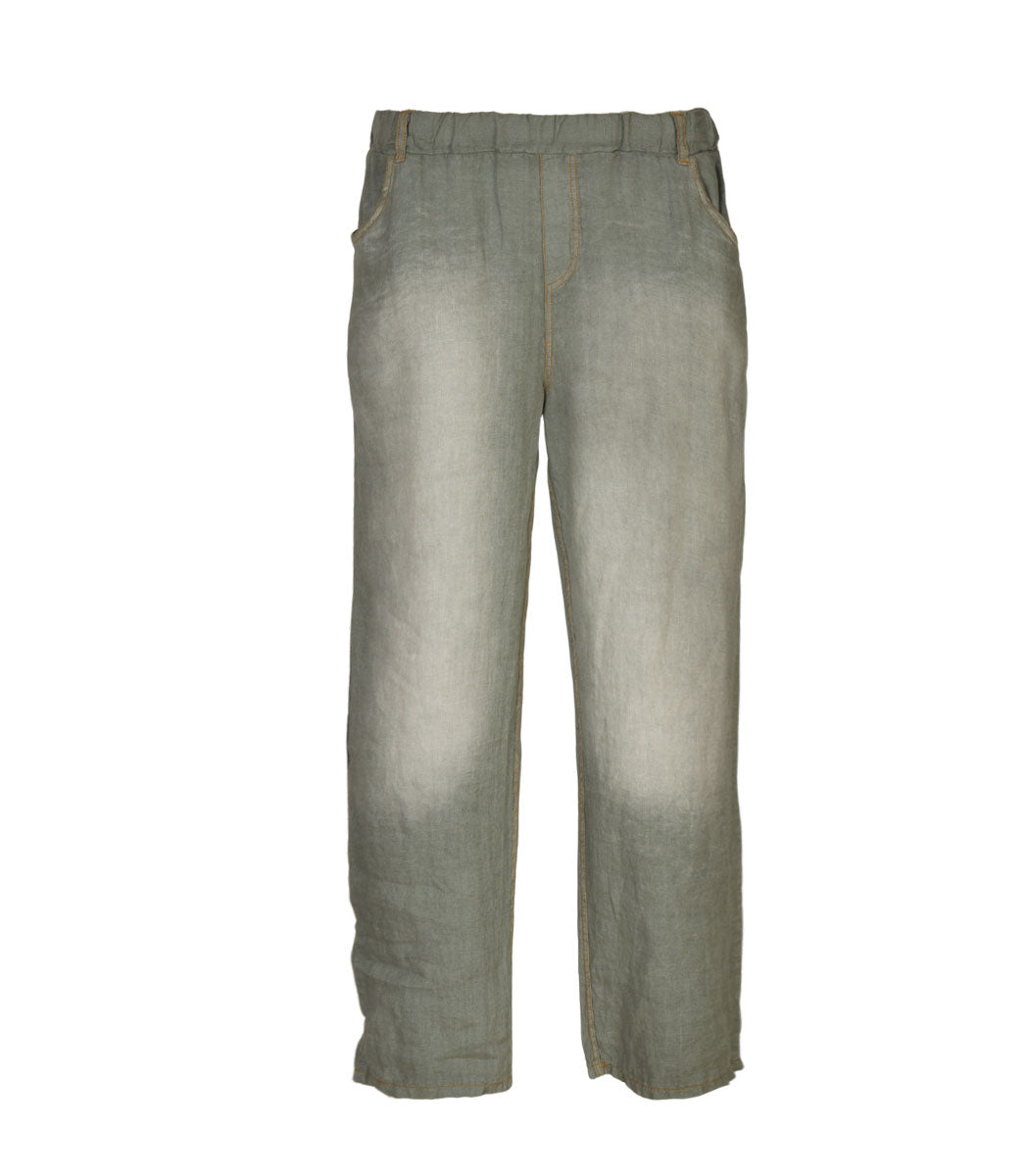 100% Linen denim style pants