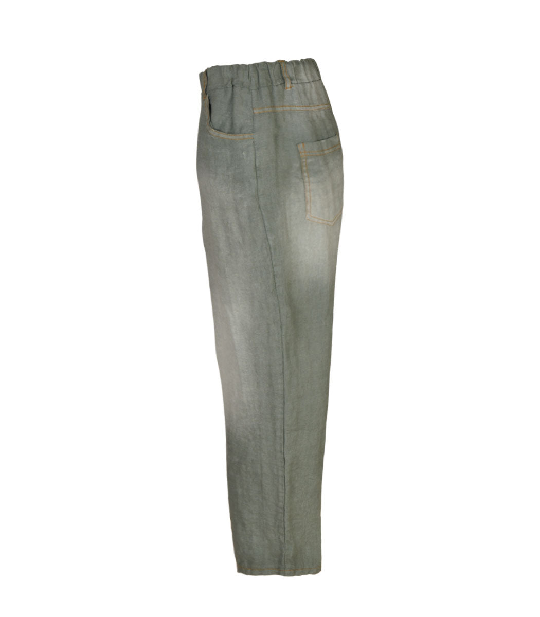 100% Linen denim style pants