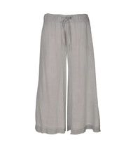 Raw-edge wide leg pants