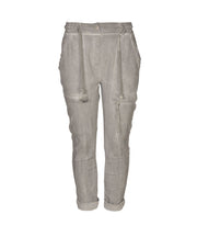 Elastic waist pocket pants